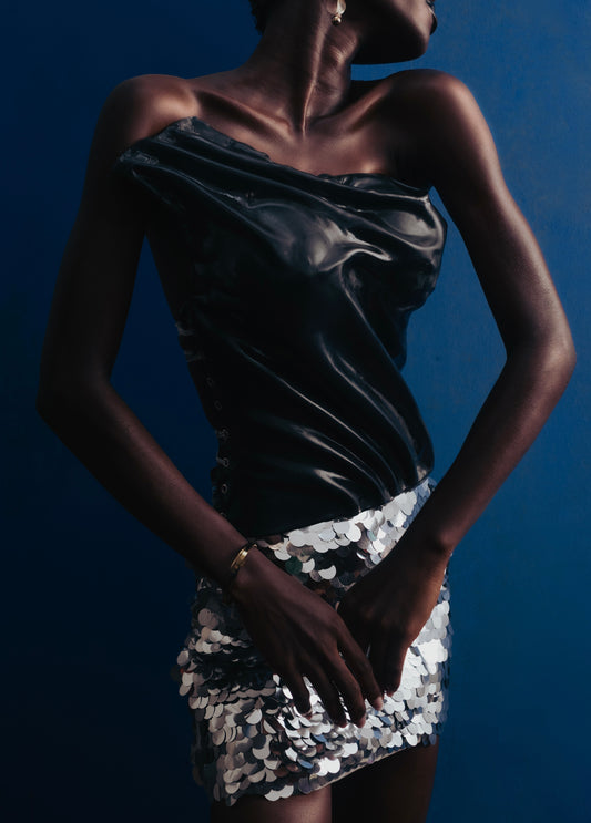 The Midnight Voltage Corset Set