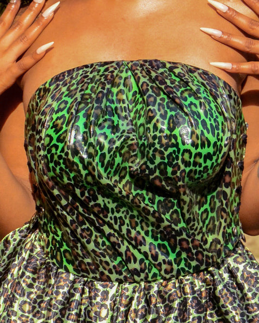 The Jade Panther Corset Set